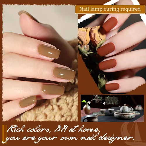 Miniatura 5 de JODSONE - Juego de 100 esmaltes de uñas de gel (5 ml cada uno) con capa base que no se limpia, capa de base que se borra y capa superior mate