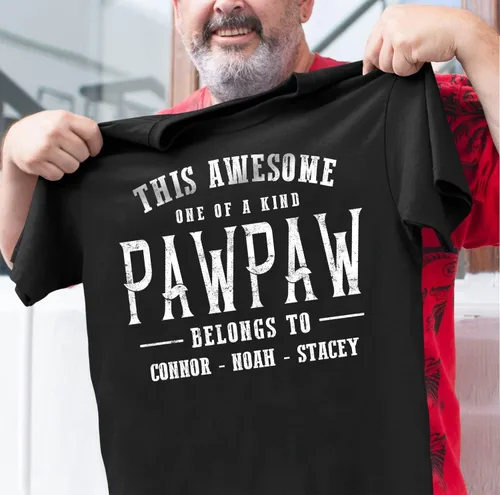 Miniatura 20 de Camisa personalizada para el abuelo con niños, regalos para el abuelo, regalos para el día del padre, regalos para hombres