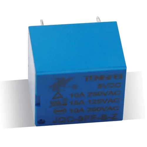 Miniatura 4 de Tnisesm /6 unids DC 5 V bobina SPDT 5 pines mini PCB Power Relay JQC 3FF T73-5P-5V-B