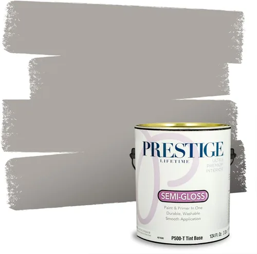 Miniatura 120 de PRESTIGE Paints - Pintura interior e imprimación en uno, 1 galón, cáscara de huevo, pimienta envejecida