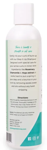 Miniatura 4 de Striking + Strong Step It Up Champú para cabello ondulado, rizado, rizado y rizado, sin sulfato, parabenos, silicona, ftalatos, DEA y tintes, 8