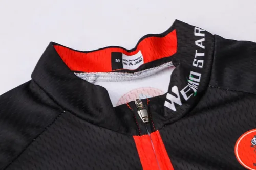 Miniatura 178 de Nuevo Pro cremallera completa hombres ciclismo Jersey manga corta Riding Shirt USA