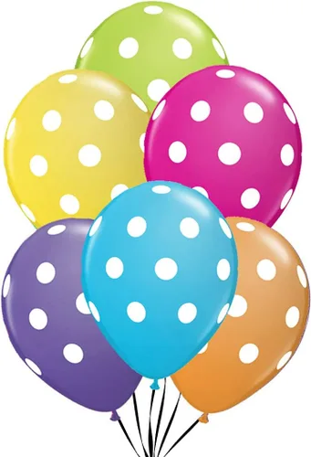 Miniatura 2 de PMU Globos de lunares – Globos pequeños multicolor para cumpleaños, bodas, Navidad, aniversarios de Halloween, baby shower y suministros de Surtido