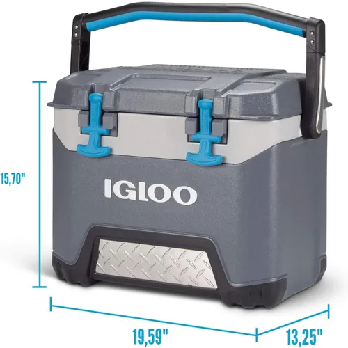 Miniatura 2 de Igloo Enfriador BMX Cofre de hielo con carcasa dura aislada Gris azul