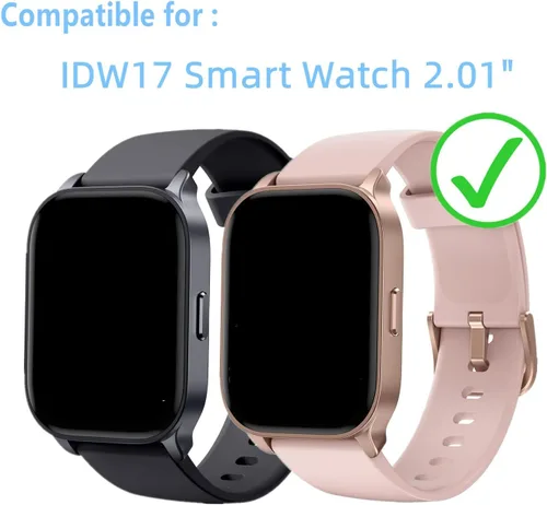 Miniatura 2 de Protector de pantalla compatible con TOOBUR IDW17 Smart Watch 2.01 (paquete de 6) película suave de TPU transparente, compatible con OCTANDRA