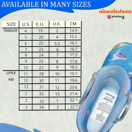 Miniatura 7 de Nickelodeon Baby Shark - Botas de lluvia impermeables de PVC con asas fáciles de poner