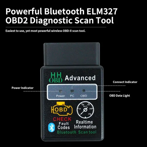 Miniatura 6 de OBD2 Bluetooth Lector de Códigos de Diagnóstico Inalámbrico OBD II Herramienta de Escaneo Restablecer y Borrar Verificar Luz del Motor del Coche