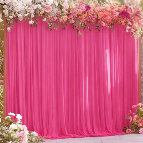 Miniatura 44 de Cortinas de fondo azul bebé de 8 x 10 pies para bodas, cortinas de fondo de poliéster sin arrugas, para baby shower, fiestas de cumpleaños