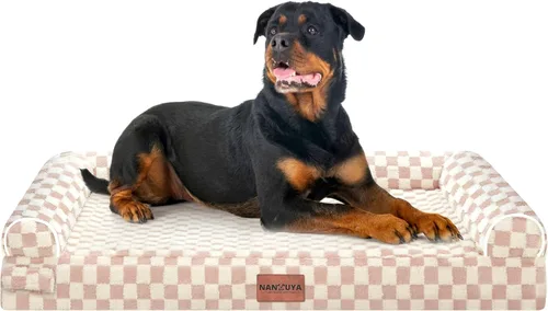 Miniatura 91 de Cama ortopédica lavable para perros medianos y grandes: cama con cojines de apoyo para perros medianos y grandes, cama impermeable de espuma tipo