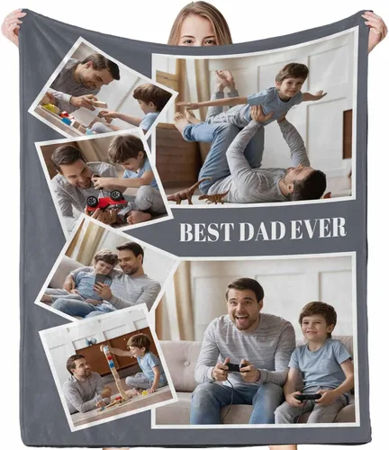 Miniatura 2 de D-Story Manta de hijo, divertidas mantas personalizadas con fotos, regalo para papá, manta de disfraz, regalo para hija, regalos personalizados