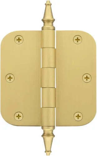 Miniatura 16 de Grandeur Hardware 824304 Bisagra residencial con punta de bellota de 3.5 pulgadas con esquinas de radio de 5/8 pulgadas en peltre antiguo