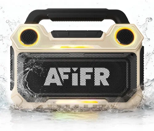 Miniatura 10 de Altavoz Bluetooth para exteriores, graves fuertes de 160 W. Resistente, IP67 impermeable, tiempo de reproducción 24 horas con luces, altavoces Negro