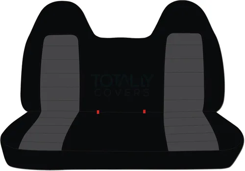 Miniatura 14 de Totally Covers Compatible con Ford F-150 F-250 F-350 1992-1998 Fundas de Asientos de Camión de Dos Tonos (Banco Sólido Delantero/Trasero) con/sin