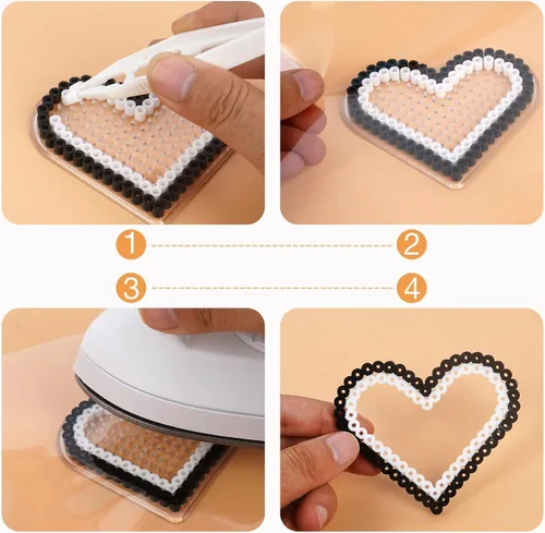 Miniatura 5 de Fuse Beads 6000 cuentas de hierro fundido negro de 0.197 in compatibles con Perler y Hama