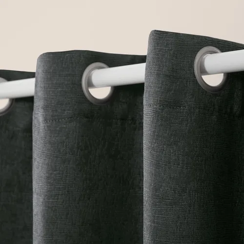 Miniatura 3 de TOWN & COUNTRY EVERYDAY - Cortinas de satén texturizado pesado sólido con lustre para interior, opacidad que oscurece la habitación, con ojales
