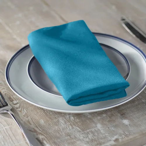 Miniatura 10 de LA Linen Paquete de 10 servilletas de popelina de poli, servilletas de tela suave, servilletas lavables y reutilizables, servilletas de mesa