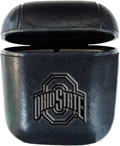 Miniatura 4 de Funda para AirPods, AirPods Pro de la Universidad Estatal de Ohio (Gen 1 y 2), color negro (piel sintética)