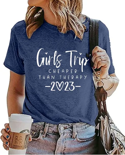 Miniatura 4 de YeonYoonA Camiseta 2023 de viaje para niña, camiseta de senderismo y campamento para niñas, camisetas de viaje para niñas 2023 para mujer