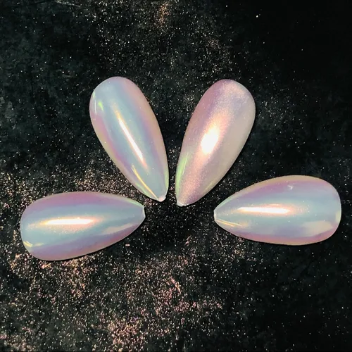 Miniatura 5 de Brillo holográfico para uñas, arco iris, neón, cromado, efecto de polvo de uñas, decoración de escamas, punta de polvo de uñas cromada, accesorios