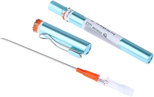 Miniatura 2 de 2 unids 14G emergencia primeros auxilios kit tensión neumotórax aguja torácica agujas de descompresión pecho agujas perforación cuerpo aguja