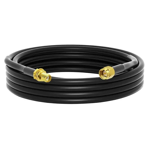 Miniatura 8 de onelinkmore Cable de extensión coaxial de baja pérdida de 10 pies RG58 SMA hembra a SMA macho Conector de cable coaxial RF y aplicaciones de radio