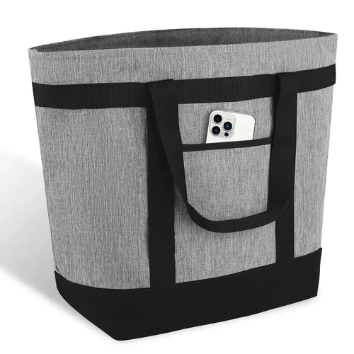 Miniatura 14 de Bolsa de mano reutilizable aislada para compras de comestibles para mujeres/hombres, pizza/bolsa de entrega de alimentos para mantener la comida