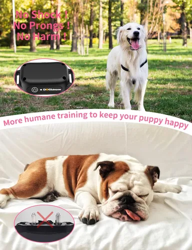 Miniatura 2 de Collar de entrenamiento para perros sin choque, collar vibratorio para perros pequeños, medianos y grandes, sin golpes, sin puntas