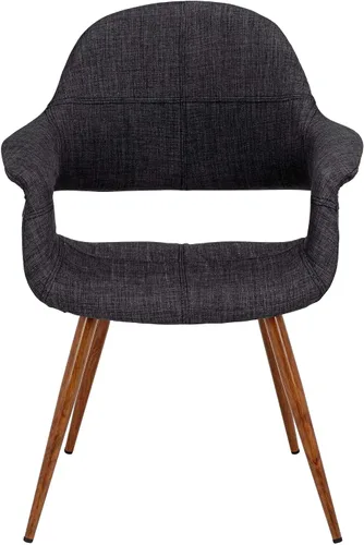 Miniatura 4 de Armen Living Sillón moderno de tela de carbón Phoebe