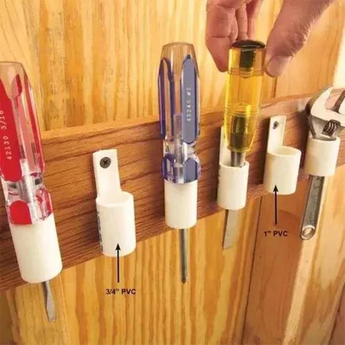 Miniatura 7 de 6 tubos de PVC de 1 pulgada de largo Sch40 de 17 pulgadas de largo, tubos industriales de PVC para bricolaje, invernadero, jardín, granja, taller