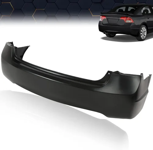 Miniatura 2 de PIT66 Cobertura de parachoques trasero compatible con Honda Civic Sedán 4 puertas 2006-2011 04715SNAA90ZZ, HO1100235