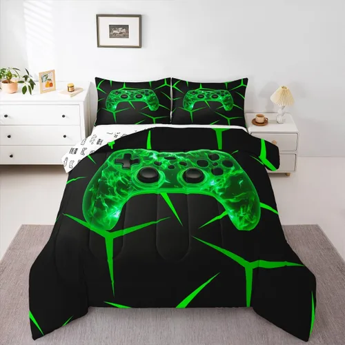 Miniatura 13 de Castle Fairy Juego de edredón de vaquero occidental, tamaño matrimonial, juego de ropa de cama de estilo bohemio con estampado de leopardo, rayo