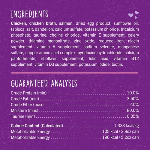 Miniatura 5 de Stella & Chewy's Carnivore Cravings Purrfect Paté - Alimento húmedo prémium sin granos para gatos, receta de pollo y salmón, alto contenido