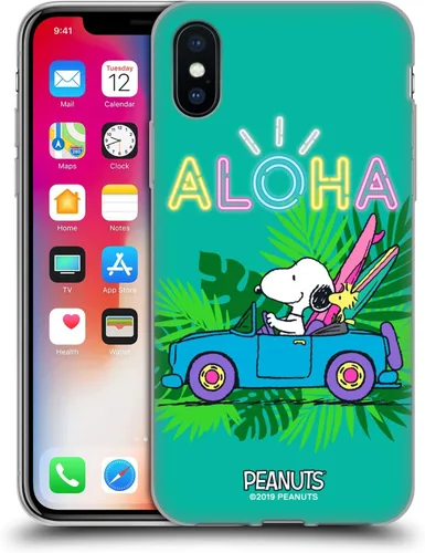 Miniatura 42 de Head Case Designs Peanuts Tropical Surf Snoopy Aloha Disco Gel Funda con licencia oficial [protección de grado militar] compatible con Apple iPhone