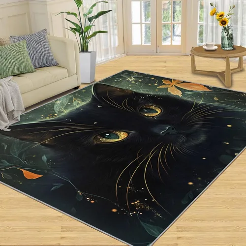 Miniatura 10 de Girl Horse Rugs for Bedroom, Horse Area Rug, Animal Rugs for Living Room, Indoor Non-Slip Rug, Machine Washable Carpet for Front Entrance Floor