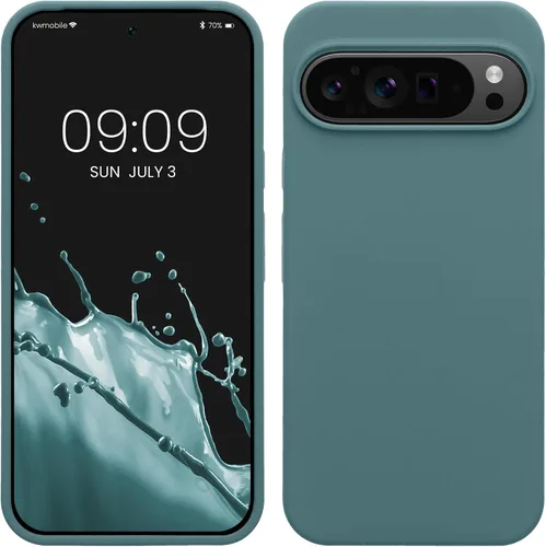Miniatura 63 de kwmobile Funda Compatible con Google Pixel 6 Pro - Funda de Teléfono de Silicona TPU con Acabado Suave - Azul Caribe