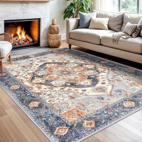 Miniatura 145 de SIILOOM Alfombra lavable de 2 x 3 pies, alfombra suave color taupe ceniza para entrada, tapete antideslizante para puerta de interior, tapete