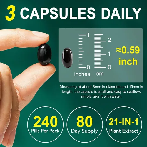 Miniatura 6 de Suplementos de drenaje linfático, suplemento de apoyo del sistema linfático para mujeres y hombres, mezclas de hierbas naturales con equinácea
