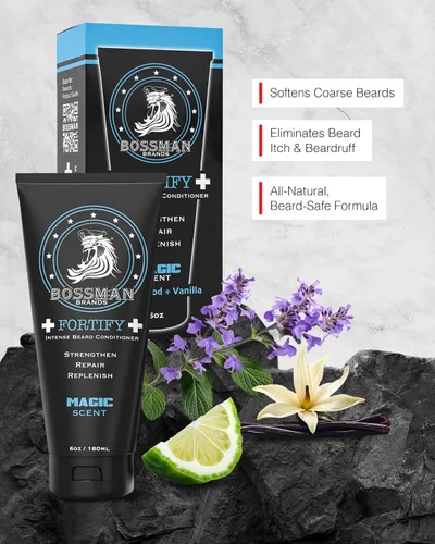 Miniatura 2 de Bossman Paquete variado de acondicionador para barba – suavizante e hidratante Kit de cuidado de barba para hombres – Crema y loción para barba