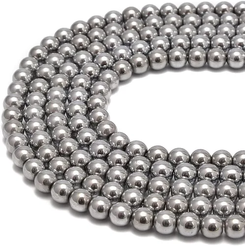 Miniatura 21 de Cuentas sueltas de rodonita teñida de jade de 10mm, redondas y suaves, de gematone natural para joyería y manualidades, 1 cadena de 15 pulgadas Jade