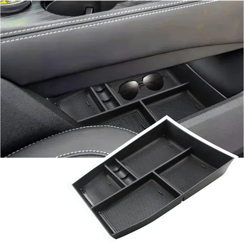 Organizador de consola inferior compatible con Nissan Rogue (S/SL/SV/Platinum) 2021 2022 2023 2024 2025 2026 Nissan Rogue (S/SL/SV/Platinum) Bandeja