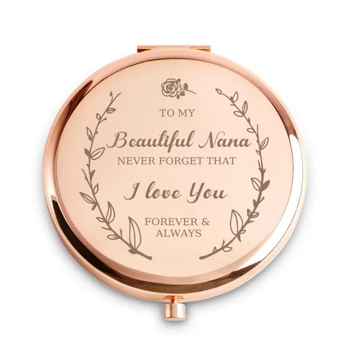 Miniatura 19 de Regalos de mejor amiga para mujeres y niñas, regalos de amistad personalizados para cumpleaños, espejo compacto grabado para mejores amigos BBF