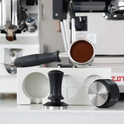 Miniatura 7 de watchget Tamper de café expreso de 2.087 in, con resorte, acero inoxidable, para barista, expreso, calibrado, con escala para máquina de café