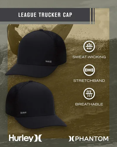 Miniatura 2 de Hurley - Gorro de deporte para hombre, ajustable, ajuste casual, tejido cómodo
