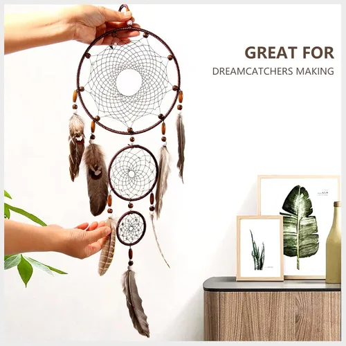 Miniatura 5 de FeelfunFeather 120 piezas de plumas de ganso gris natural de 6-8 Pulgadas 15-20cm, plumas decorativas a granel para manualidades DIY, cosplay