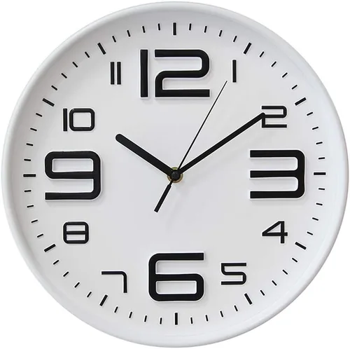 Miniatura 25 de HZDHCLH Reloj de pared de cuarzo moderno, funciona con pilas, 12 pulgadas, silencioso, sin tictac, números 3D, reloj redondo para pared, reloj