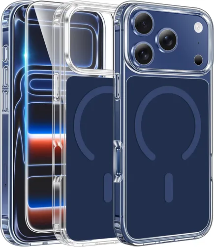 Miniatura 1070 de FNTCASE Funda para iPhone 13 Pro-Max: Fundas magnéticas transparentes compatibles con Magsafe Slim anti amarillamiento protección contra caídas