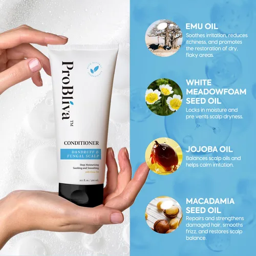 Miniatura 4 de Acondicionador para la caspa para el cabello y el cuero cabelludo seco: hidratación profunda y alivio calmante con ingredientes naturales, calma