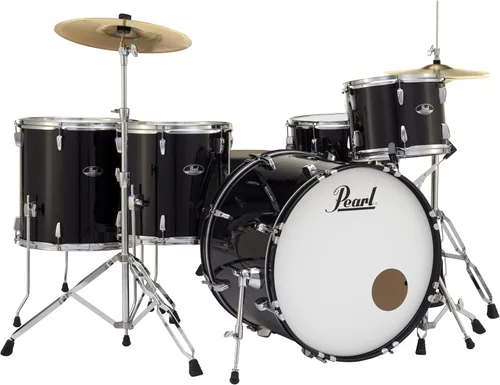 Miniatura 14 de Pearl Roadshow - Juego de batería de 5 piezas con platillos y soportes, purpurina azul aguamarina (RS505C/C703)