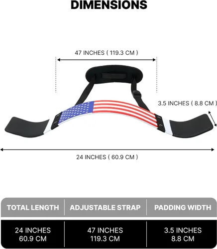 Miniatura 7 de DMoose Fitness Brazo Blaster para bíceps y tríceps – Aluminio resistente, acolchado suave para el cuello y correas ajustables – Soporte de rizo