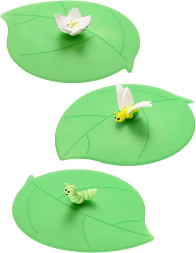 Miniatura 8 de LURCH Tapa de silicona reutilizable para taza de café y té de Alemania Tapa de vidrio Sello de succión antipolvo y camping y al aire libre